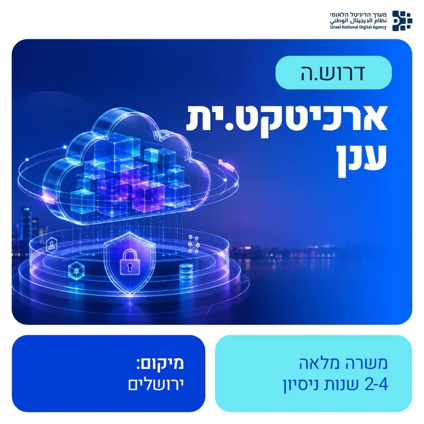 מערך הדיגיטל הלאומי — ייעול תהליכי הפקת וידאו וניהול ניו-מדיה עבור הגוף שמוביל את החדשנות הממשלתית.